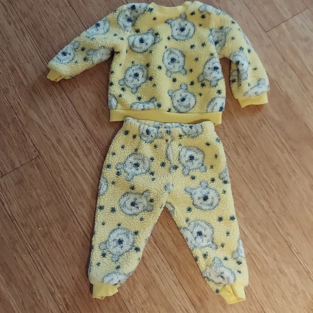 Pooh two piece fleece outfit, 18 months